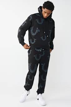 PANTALON DE JOGGING &Agrave; LOGO D&Eacute;FORM&Eacute;