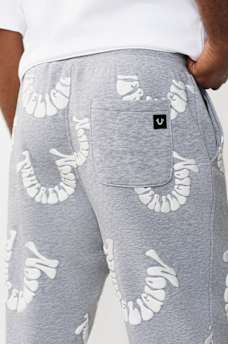 PANTALON DE JOGGING &Agrave; LOGO D&Eacute;FORM&Eacute;