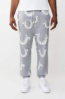 PANTALON DE JOGGING &Agrave; LOGO D&Eacute;FORM&Eacute;