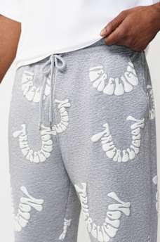 PANTALON DE JOGGING &Agrave; LOGO D&Eacute;FORM&Eacute;