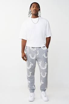 PANTALON DE JOGGING &Agrave; LOGO D&Eacute;FORM&Eacute;