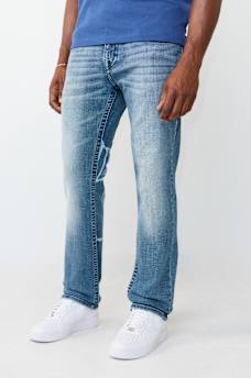 RICKY BUDDHA PRINT FLAP STRAIGHT JEAN 34", image 3