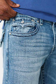 RICKY BUDDHA PRINT FLAP STRAIGHT JEAN 34", image 6