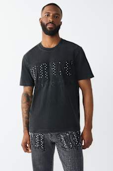 STUDDED LOGO HEAVYWEIGHT TEE, image 2