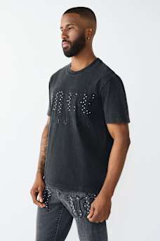 STUDDED LOGO HEAVYWEIGHT TEE, image 3