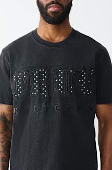 STUDDED LOGO HEAVYWEIGHT TEE, image 1