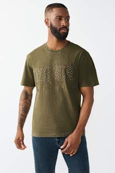 STUDDED LOGO HEAVYWEIGHT TEE, image 2