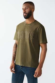 STUDDED LOGO HEAVYWEIGHT TEE, image 3