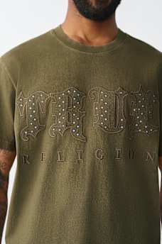 STUDDED LOGO HEAVYWEIGHT TEE, image 1