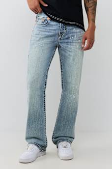 BILLY EMBROIDERED SUPER T BOOTCUT JEAN 34"