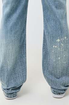 BILLY EMBROIDERED SUPER T BOOTCUT JEAN 34"