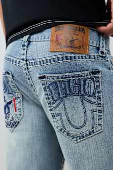 BILLY EMBROIDERED SUPER T BOOTCUT JEAN 34"