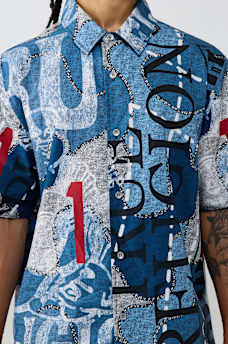 POPLIN ALLOVER PRINT SHIRT