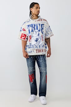 NO. 1 LOGO PRINT HEAVYWEIGHT OVERSIZED TEE