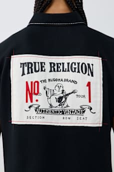 NO. 1 BUDDHA LOGO BIG T POLO SHIRT