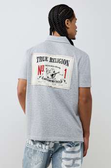 NO. 1 BUDDHA LOGO BIG T POLO SHIRT