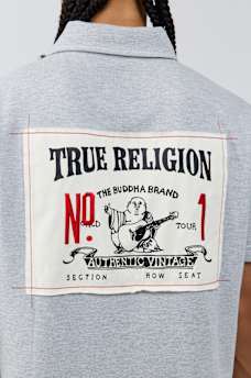 NO. 1 BUDDHA LOGO BIG T POLO SHIRT