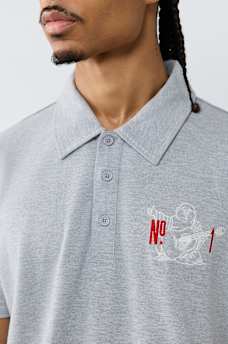 NO. 1 BUDDHA LOGO BIG T POLO SHIRT