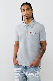 NO. 1 BUDDHA LOGO BIG T POLO SHIRT