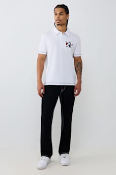 NO. 1 BUDDHA LOGO BIG T POLO SHIRT