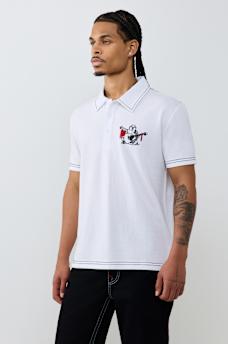 NO. 1 BUDDHA LOGO BIG T POLO SHIRT