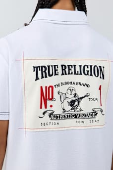 NO. 1 BUDDHA LOGO BIG T POLO SHIRT