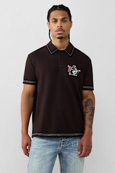 NO. 1 BUDDHA LOGO BIG T POLO SHIRT