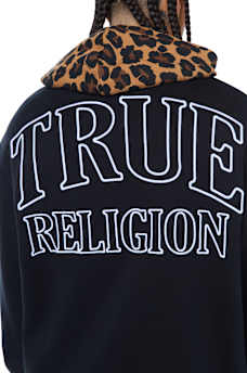 LEOPARD PRINT HOODIE