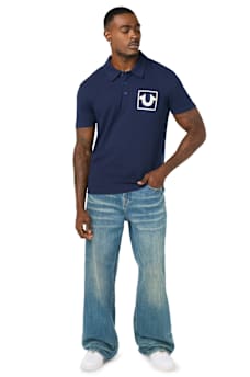 CROWN KNIT POLO SHIRT
