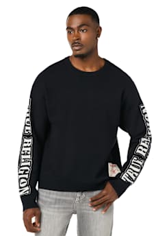 ARCHED LOGO BUDDHA SWEATER