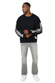 ARCHED LOGO BUDDHA SWEATER