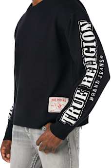 ARCHED LOGO BUDDHA SWEATER