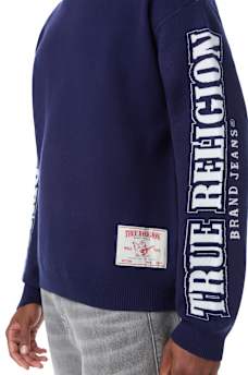 ARCHED LOGO BUDDHA SWEATER
