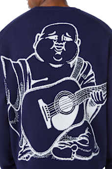 ARCHED LOGO BUDDHA SWEATER