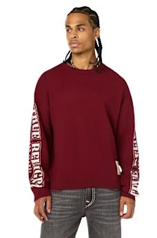 ARCHED LOGO BUDDHA SWEATER