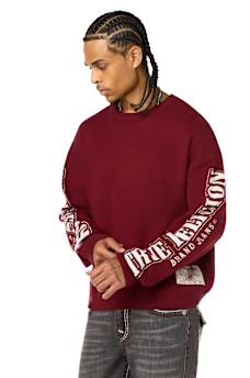 ARCHED LOGO BUDDHA SWEATER