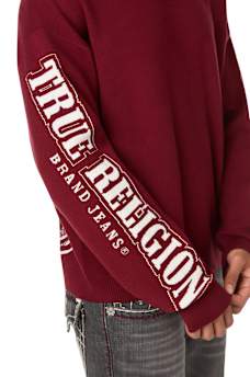 ARCHED LOGO BUDDHA SWEATER