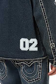 SUPER T DENIM BUTTON-UP LONG SLEEVE SHIRT