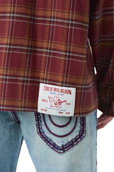 BUDDHA HEAD FLANNEL SHIRT