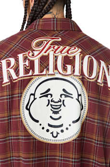 BUDDHA HEAD FLANNEL SHIRT