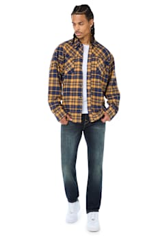 BUDDHA HEAD FLANNEL SHIRT