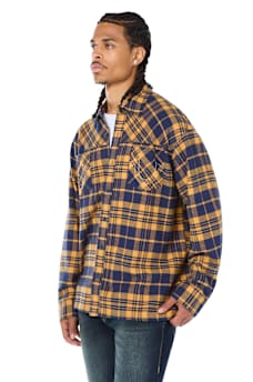 BUDDHA HEAD FLANNEL SHIRT