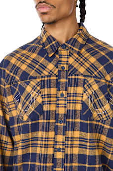 BUDDHA HEAD FLANNEL SHIRT