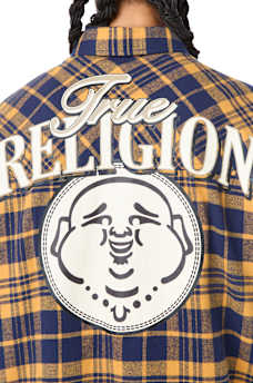 BUDDHA HEAD FLANNEL SHIRT