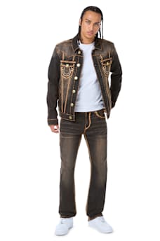 RICKY ROPE STITCH MB3 SUPER T STRAIGHT JEAN 34"