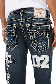 RICKY GRAPHIC SUPER T FLAP STRAIGHT JEAN 34" 