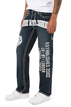 RICKY GRAPHIC SUPER T FLAP STRAIGHT JEAN 34" 