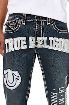 RICKY GRAPHIC SUPER T FLAP STRAIGHT JEAN 34" 