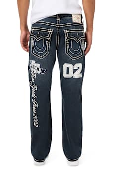 RICKY GRAPHIC SUPER T FLAP STRAIGHT JEAN 34" 