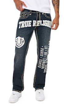 RICKY GRAPHIC SUPER T FLAP STRAIGHT JEAN 34" 